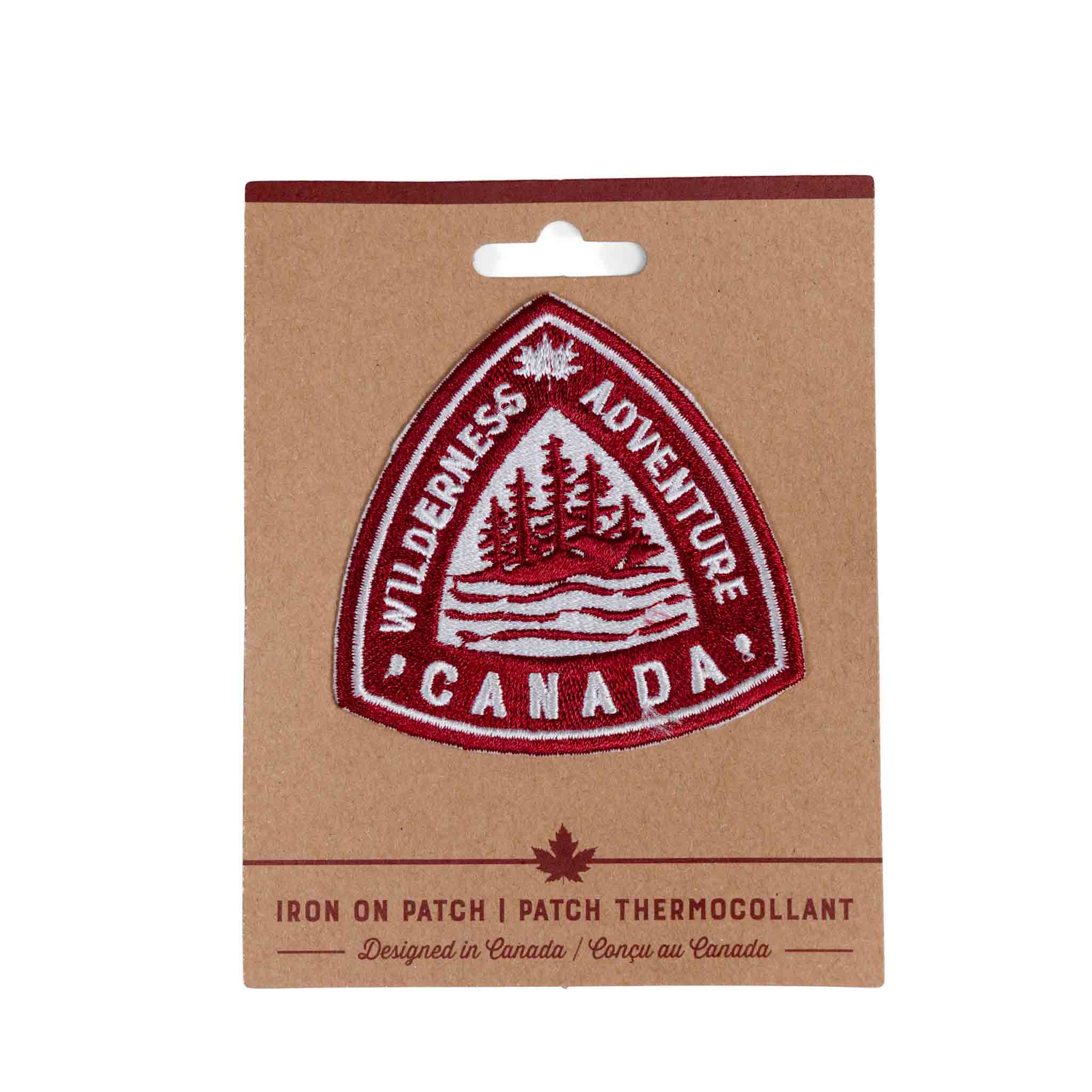 Canada Wilderness Adventure Triangular Iron-On Patch